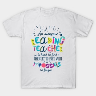 An Awesome Reading Teacher Gift Idea - Impossible to forget T-Shirt